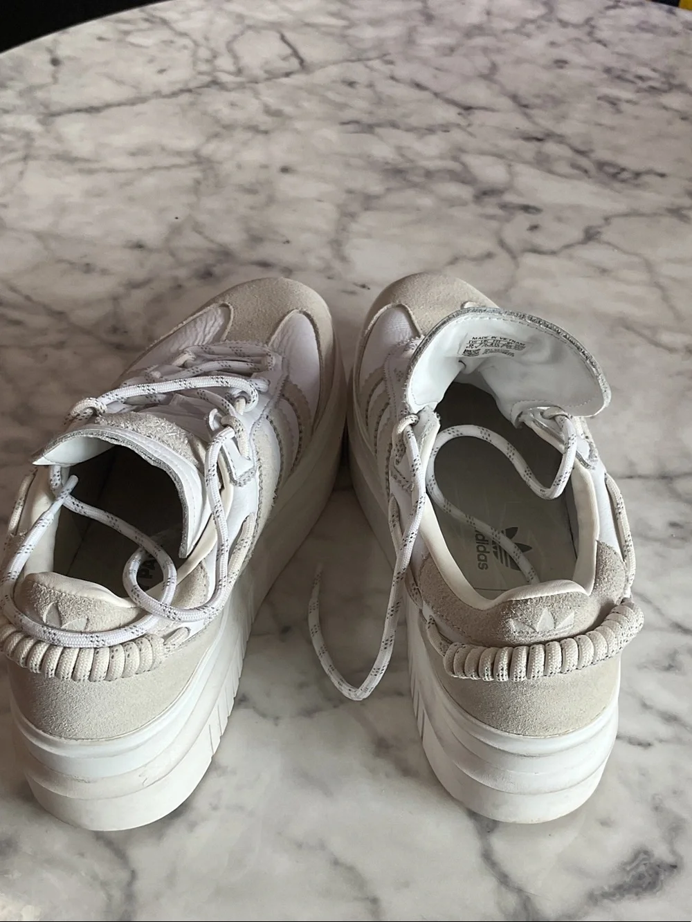 IVY PARK White & Beige Cloud Platform Trainers